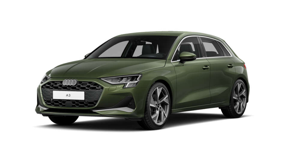 Audi A3 in Distriktgr&uuml;n Metallic