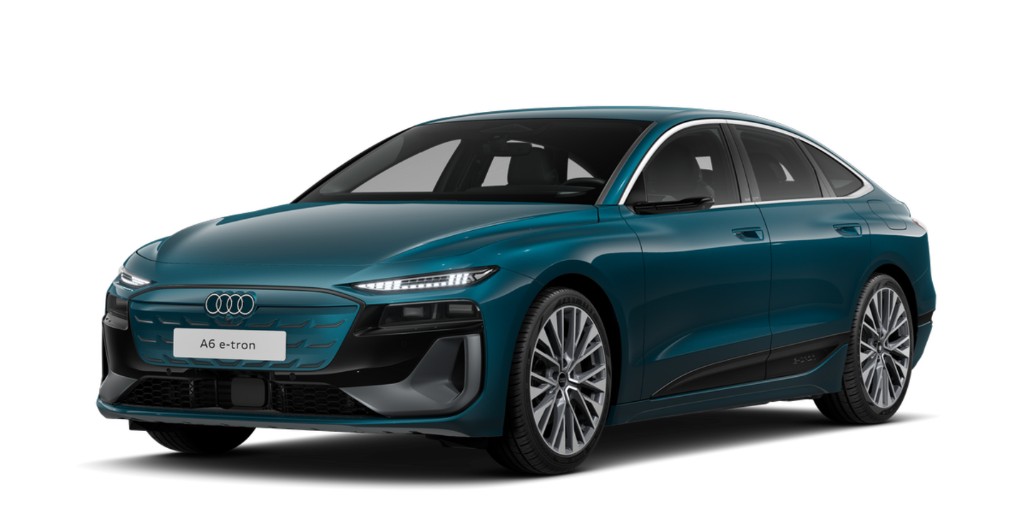 Audi A6 e-tron in Malpeloblau Metalic