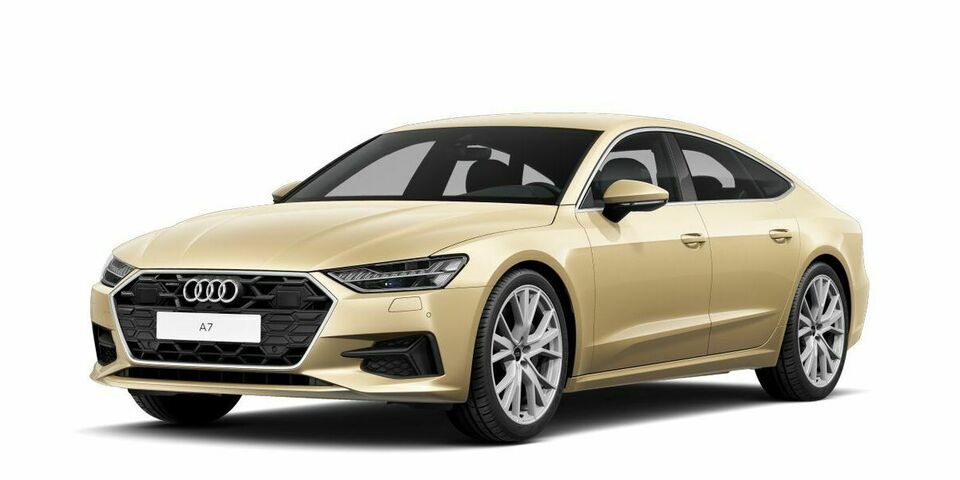 Audi A7 in Hellgelb