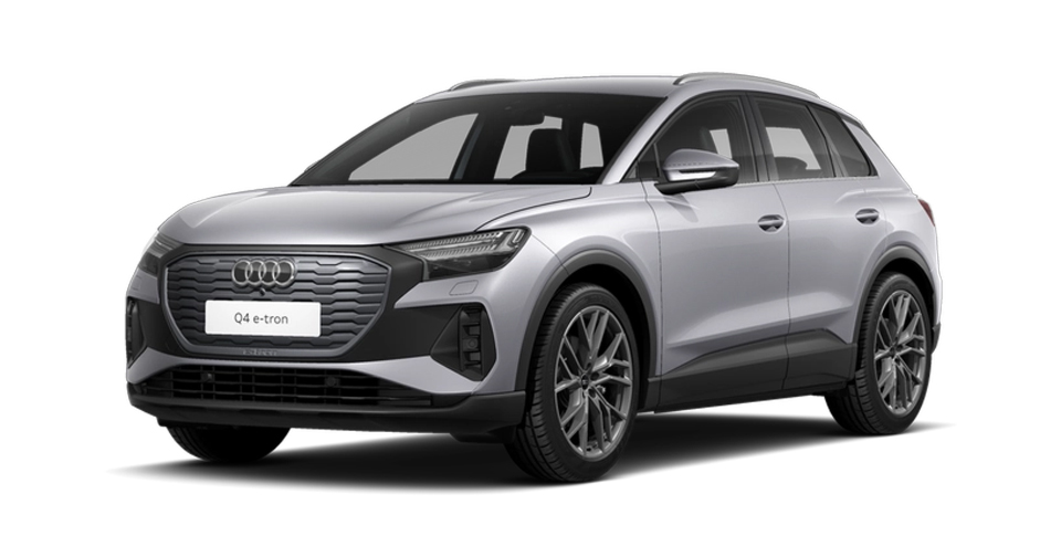 Audi Q4 e-tron in Silber