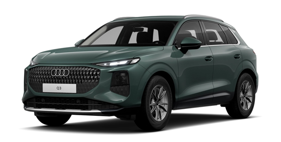 Audi Q3 SUV in Salbeigr&uuml;n Metallic