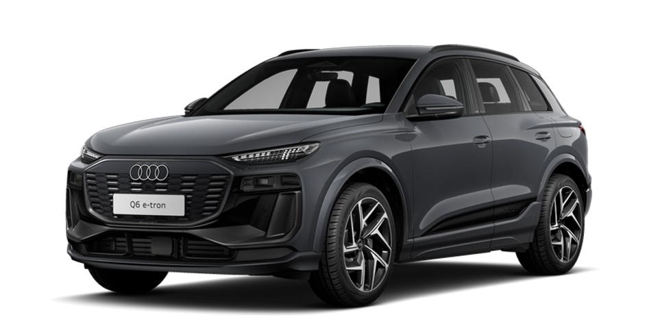Audi Q6 e-tron in schwarz